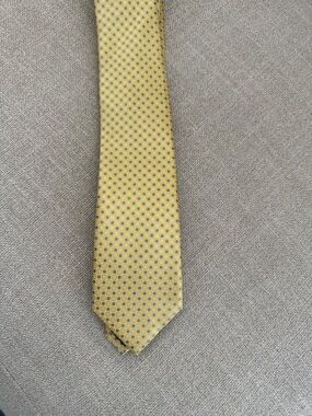 Michael Kors Yellow Geometric Silk Tie